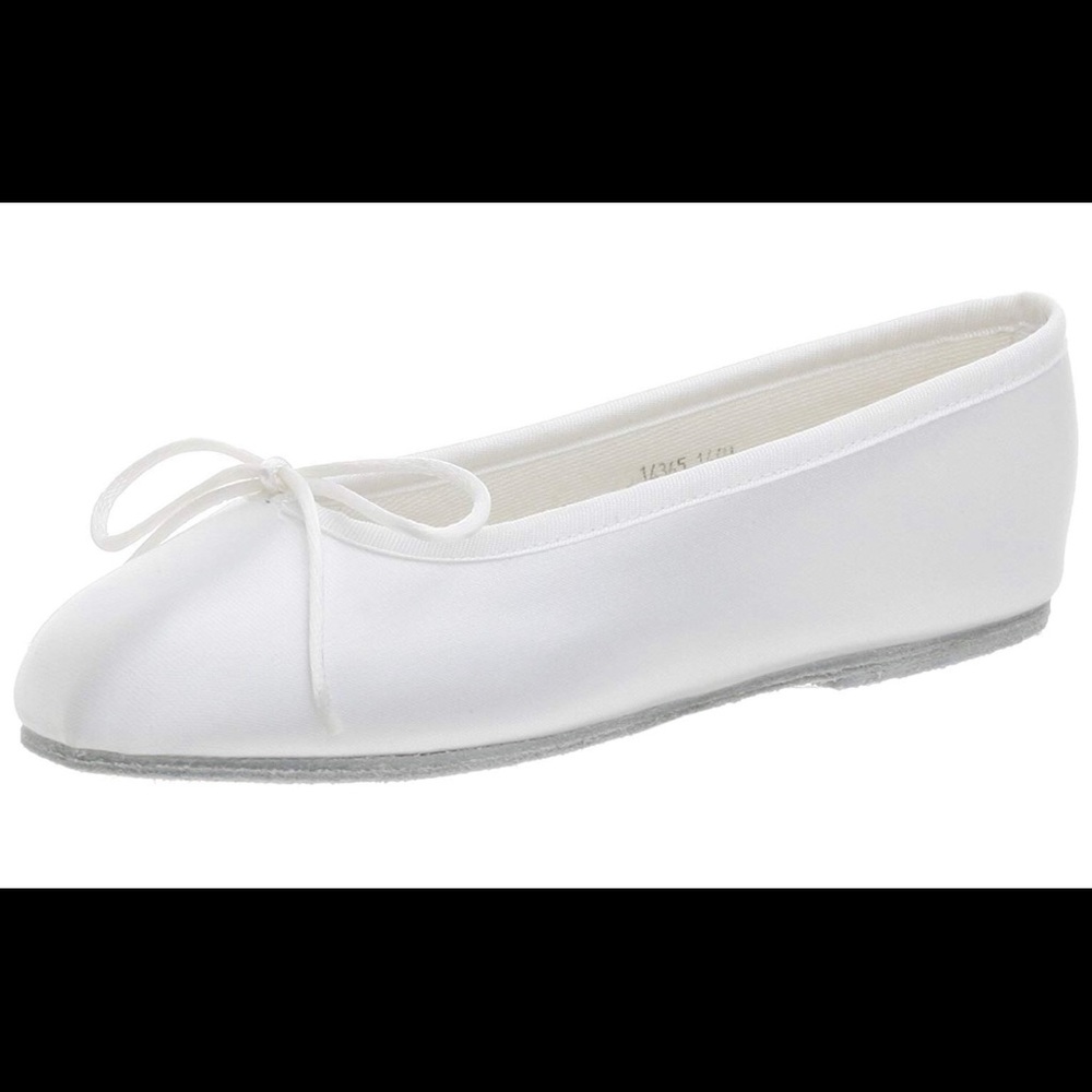 Colorful Creations  Sz.6 Toddler White Satin Shoes